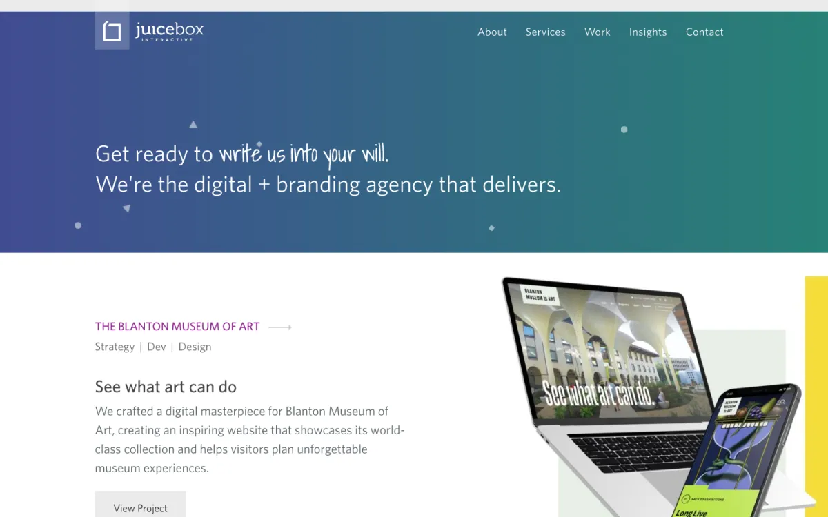 Juicebox Interactive homepage, captured September 28, 2026